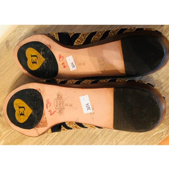 Eric Javits Black and Tan Flats - Picture 7 of 7